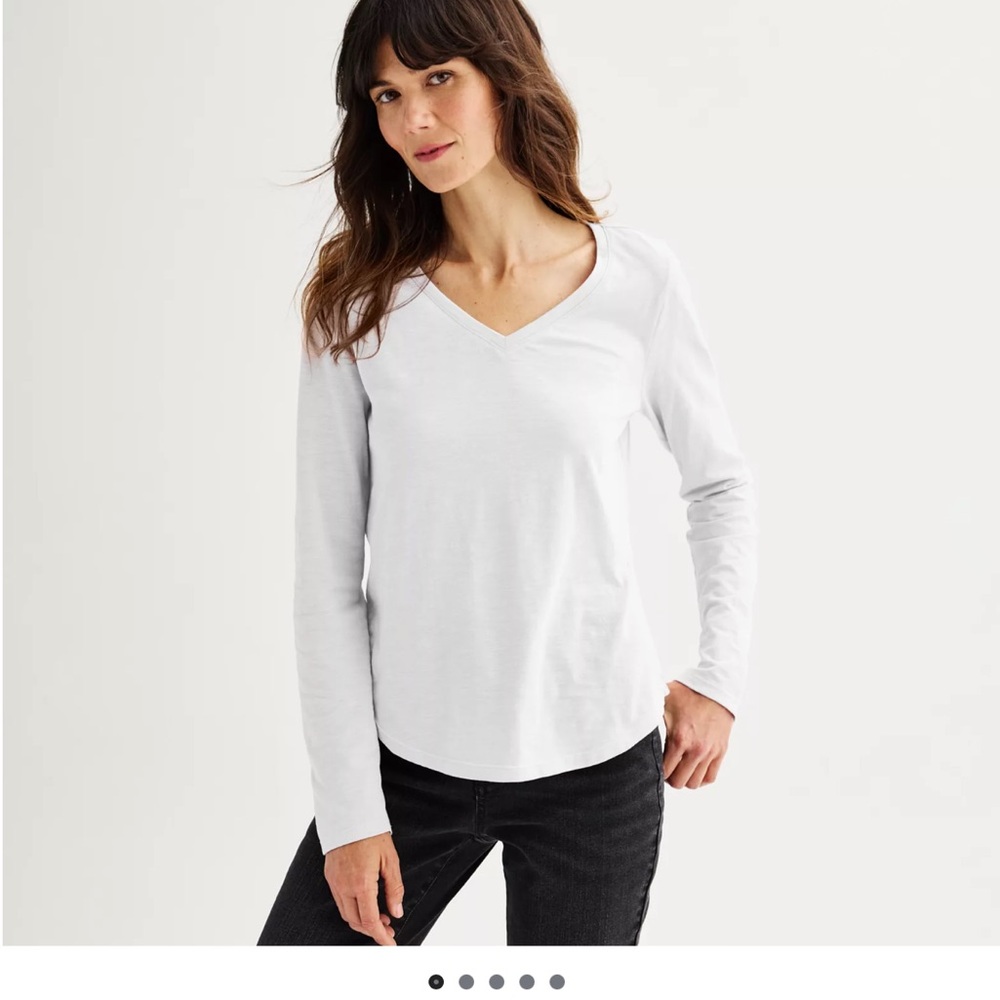 Sonoma The Everyday Tee in White. NWT . Retail 12